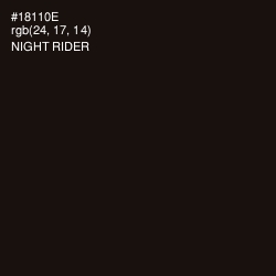 #18110E - Night Rider Color Image